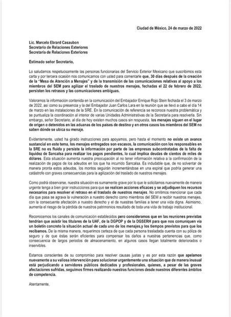 Diplomáticos, 6 meses con sus equipajes perdidos