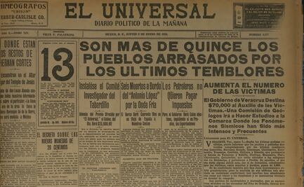 El terremoto que sacudió hace 100 años a Veracruz y Puebla