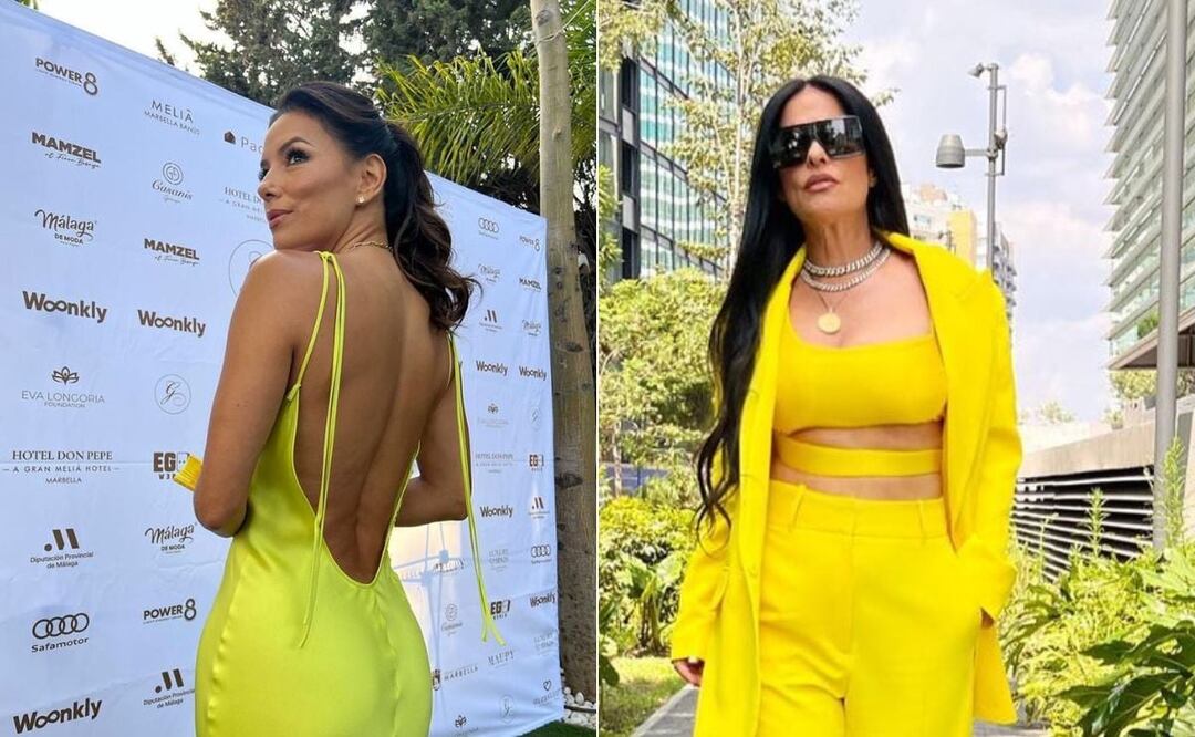 Eva Longoria y otras celebs confirman que el amarillo es el color del momento
