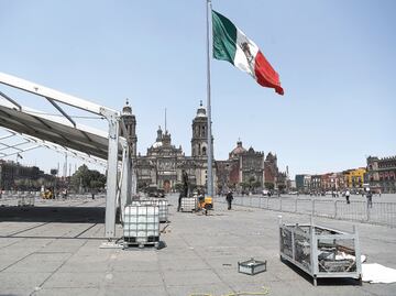 INAH autoriza parcialmente obras en Zócalo capitalino