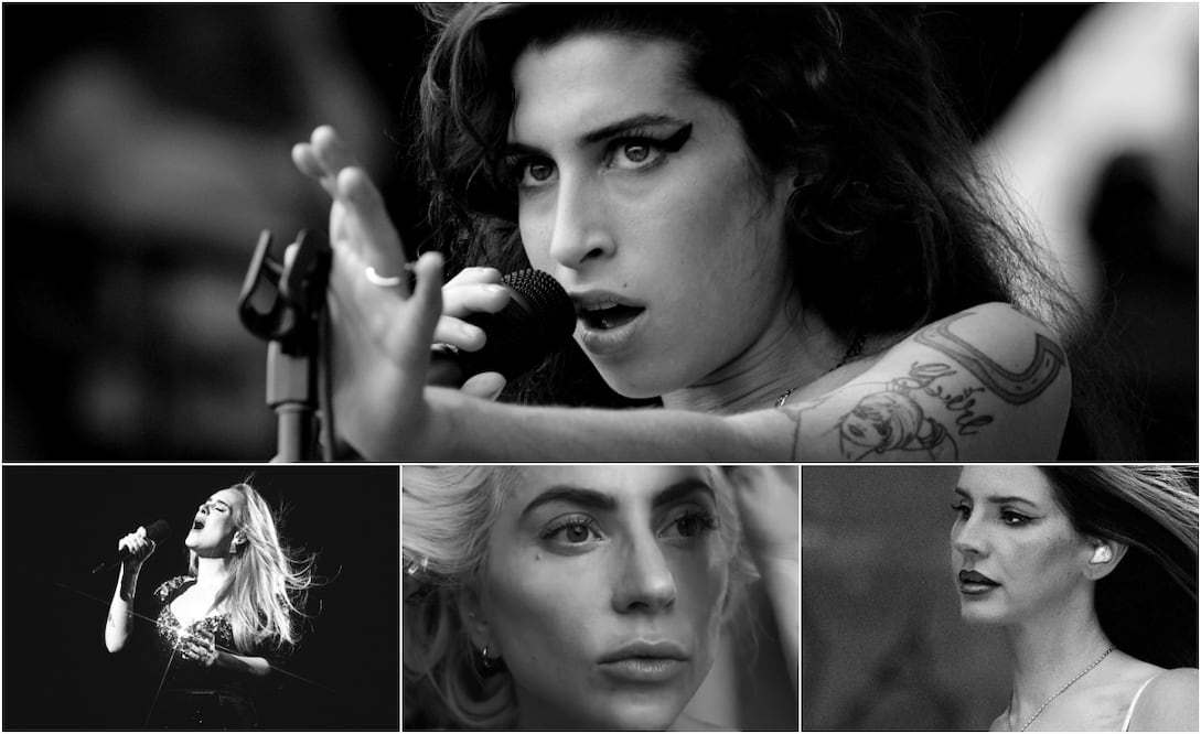 Amy Winehouse (1983 - 2011 ) y su música inspiró Adele, Lady Gaga y Lana del Rey.
Fotos: AP / Brian Kersey e Instagram, vía @adele, @ladygaga & @honeymoon