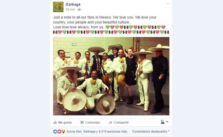 Garbage presume su amor por México 