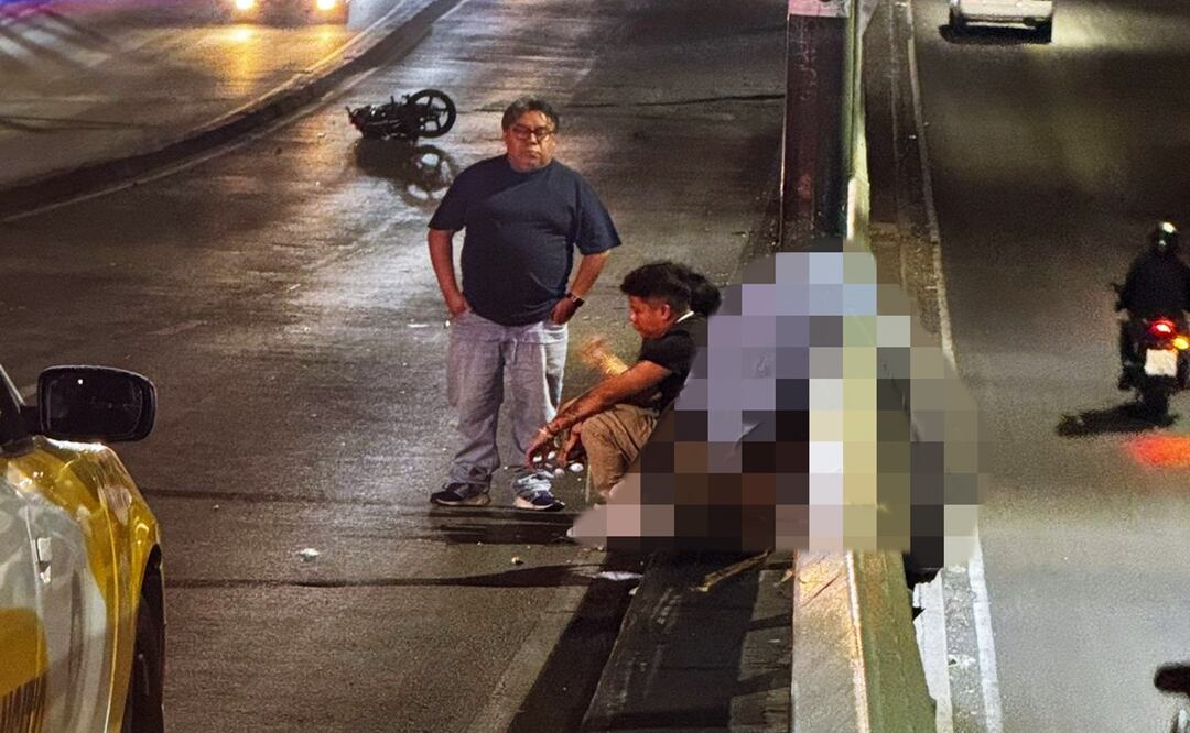 Motociclista fallece tras accidente en alcaldía Iztacalco; conducía a exceso de velocidad. Foto: Juan Carlos Williams
