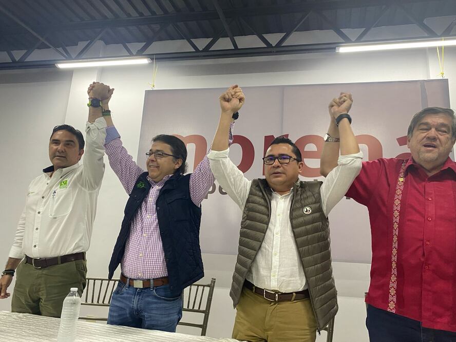 Mario Llergo,  Jorge García, Manuel Muñoz Cano y Arsenio Ortega Lozano. Foto Especial