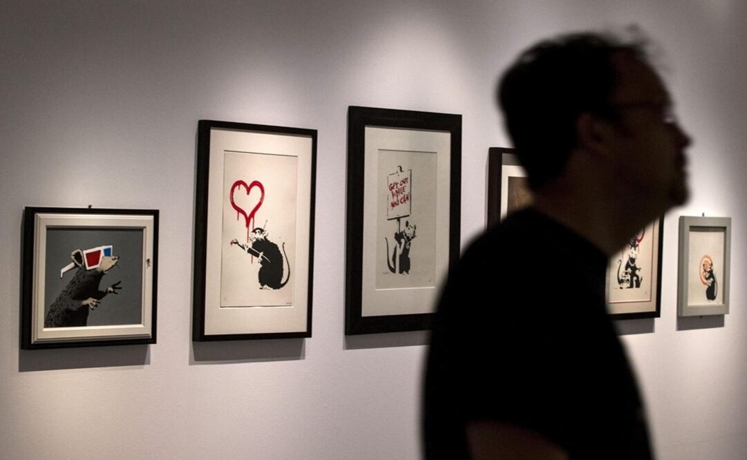 Las obras de Banksy ya han sido expuestas en algunos museos internacionales. Foto: EFE/Massimo Percossi, archivo