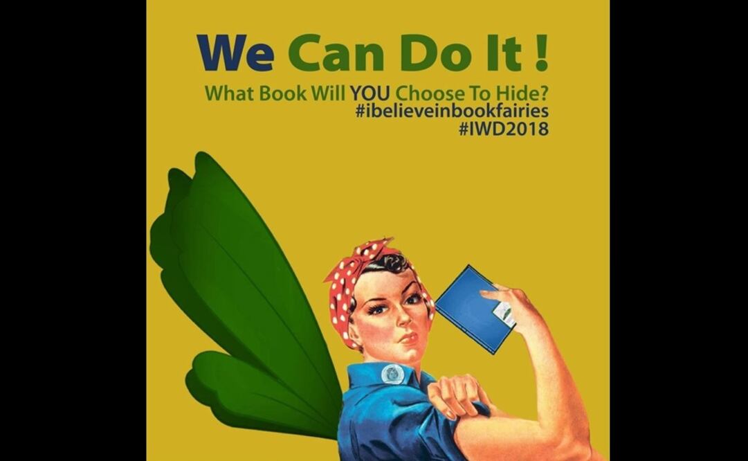 La organización "The Book Fairies" esconderá libros con mensajes feministas por el Día de la Mujer. Foto: Facebook / The Book Fairies