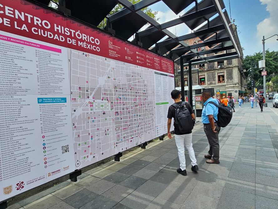 Mapa gigante del Centro Histórico. Foto. Jorge Medellín