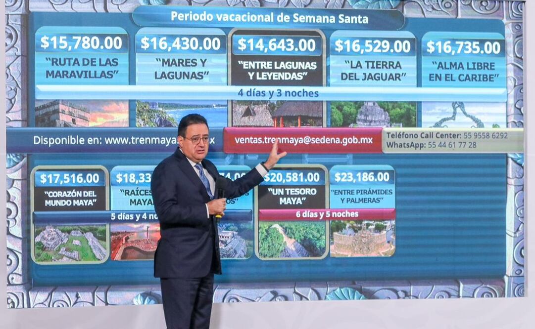 Óscar David Lozano Águila, anunció paquetes vacacionales para Semana Santa. Foto: Axel Sánchez / EL UNIVERSAL