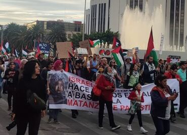 FOTOS. Marchan en CDMX en apoyo a Palestina; piden al gobierno mexicano romper relación con Israel