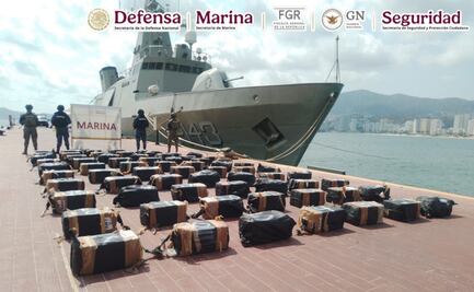 Marina asegura alrededor de 1.3 toneladas de cocaína frente a costas de Guerrero; patrullaje marítimo avistó los bultos