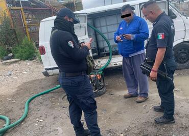 Capturan a sujeto por presunto "huachicoleo" de agua en Ecatepec