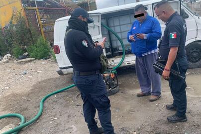 Capturan a sujeto por presunto "huachicoleo" de agua en Ecatepec