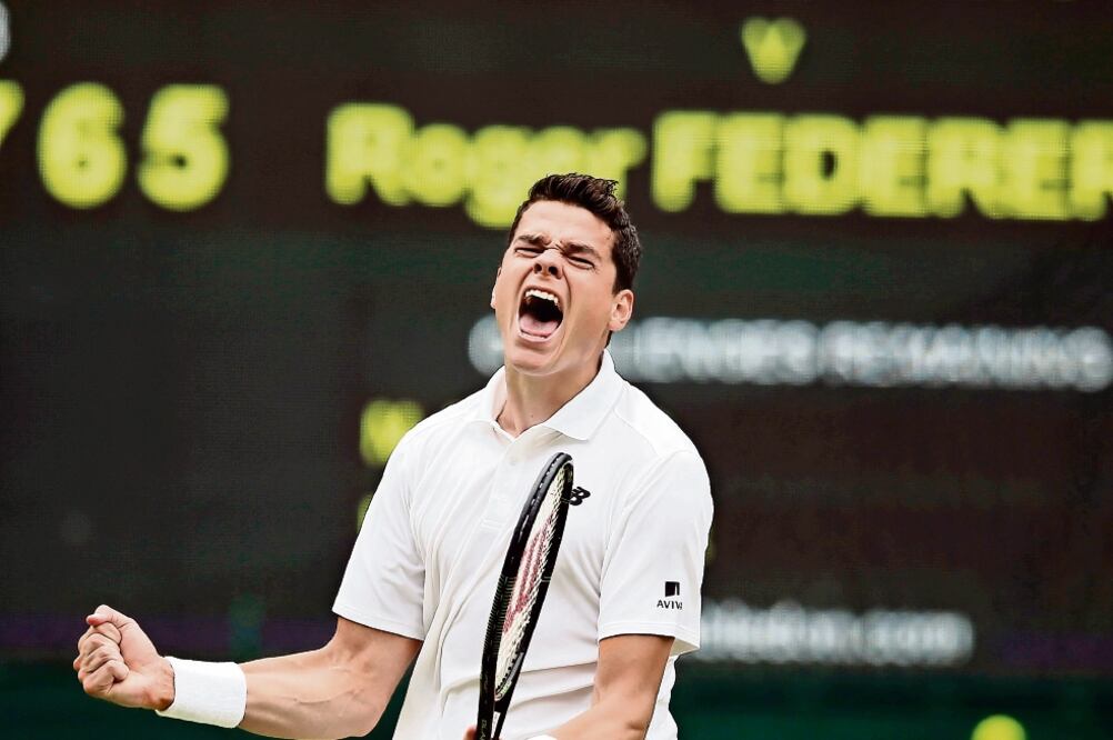 Milos es el primer canadiense en llegar a la final varonil de Wimbledon (ALASTAIR GRANT. AP)