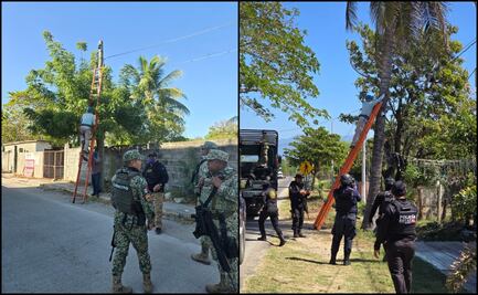 Desmantelan 26 cámaras de videovigilancia en Tonalá, Chiapas; eran usadas por la delincuencia y estaban en postes de CFE