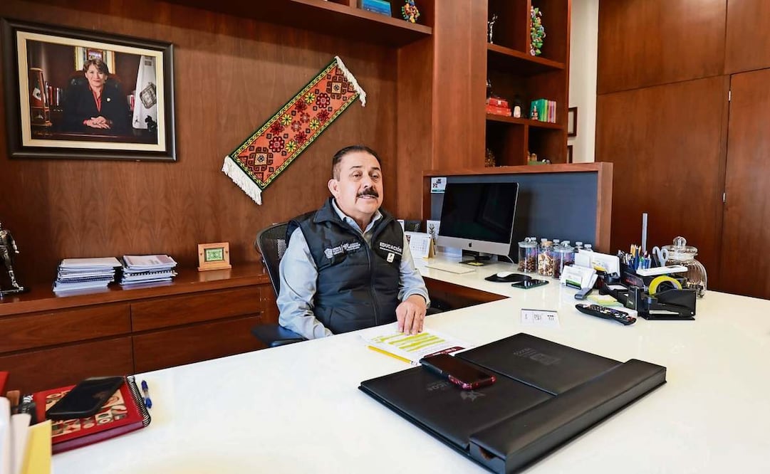 Miguel Ángel Hernández explicó que también se inculcarán mejores hábitos de alimentación para niños. (13/03/2025) Foto: Alejandro Vargas | El Universal Edomex