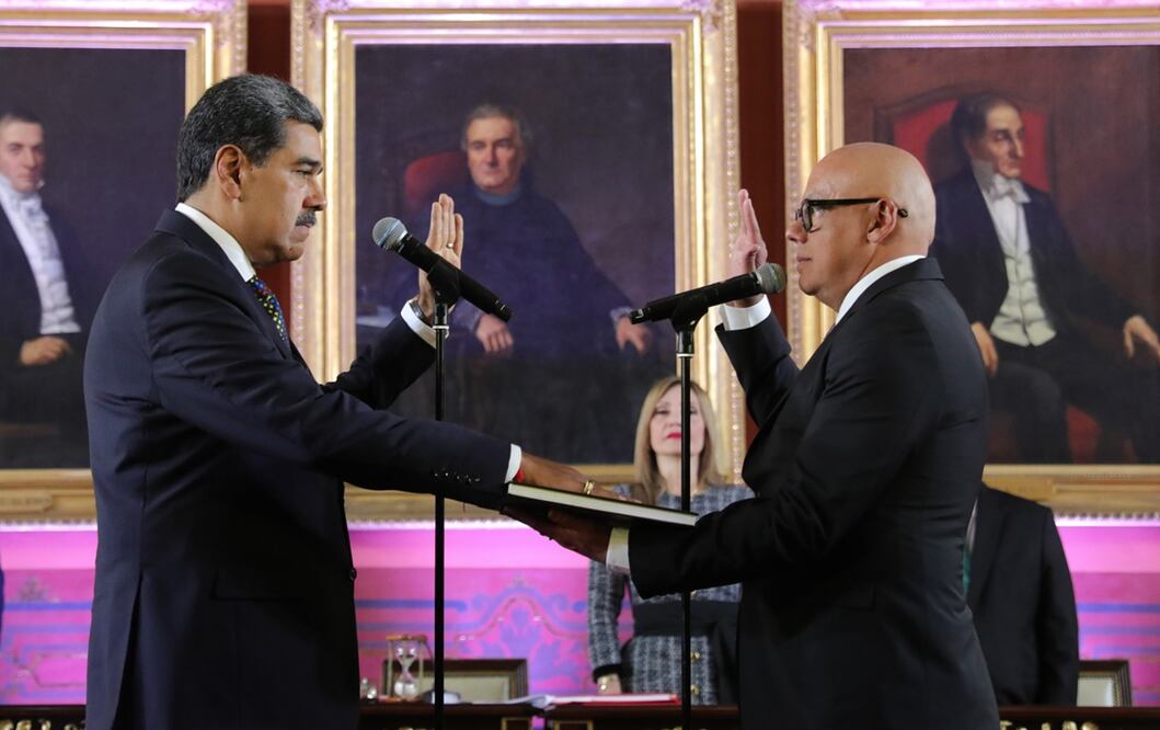 Nicolás Maduro asume su tercer mandato en Venezuela. Foto: EFE