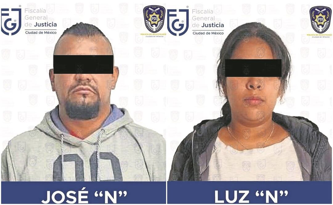 José Miguel fue trasladado al Reclusorio Norte, mientras que Luz Andrea al penal de Santa Martha Acatitla. Fotos: ESPECIAL