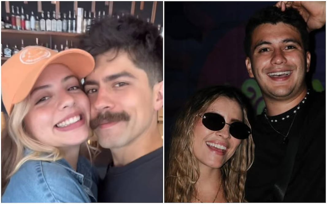 Daniela Parra y su novio Diego; Pablo Villagrán con su novia Marianela.