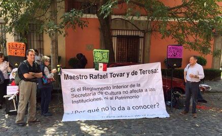 Sindicatos del INAH e INBA exigen diálogo con Rafael Tovar y de Teresa