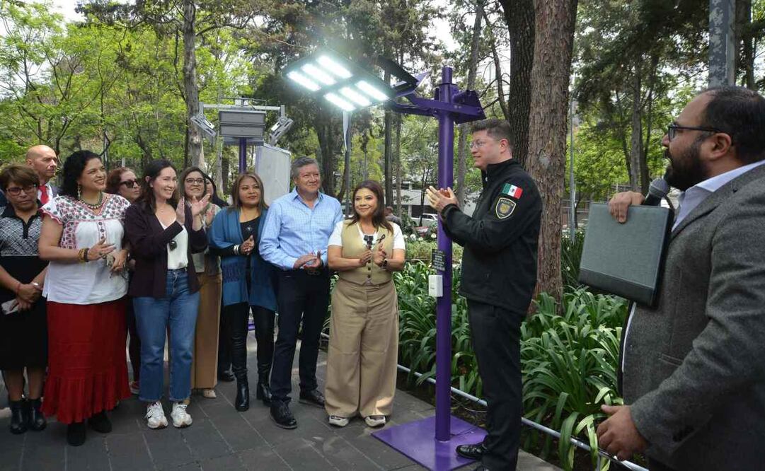La Jefa de Gobierno, Clara Brugada, explicó que se invertirán mil 700 millones de pesos para el programa que denominaron Ciudad Iluminada. Foto: Especial