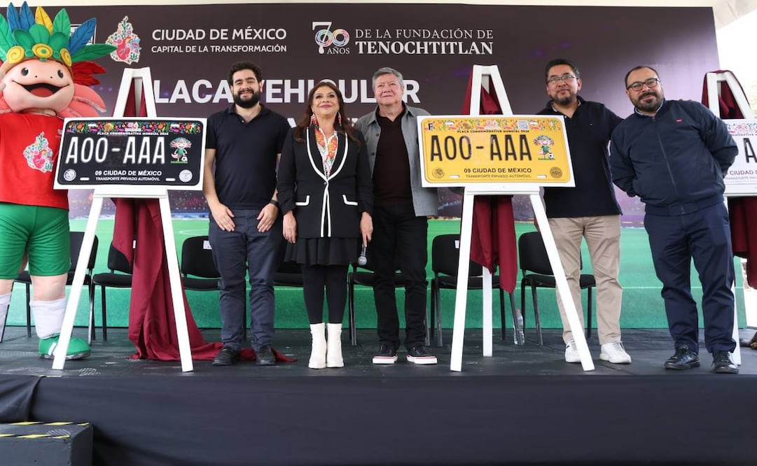 ¿Fan del futbol? CDMX tendrá placas vehiculares conmemorativas del Mundial de 2026.
Foto: Especial.