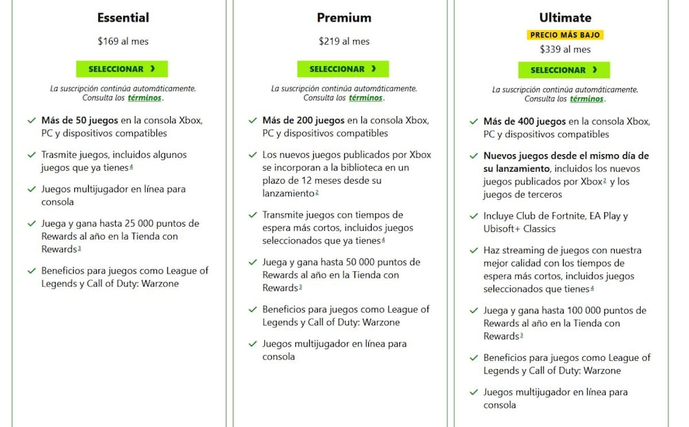 ¡Xbox Game Pass Ultimate baja de precio! Esto tendrás que pagar ahora. Imagen: captura de pantalla