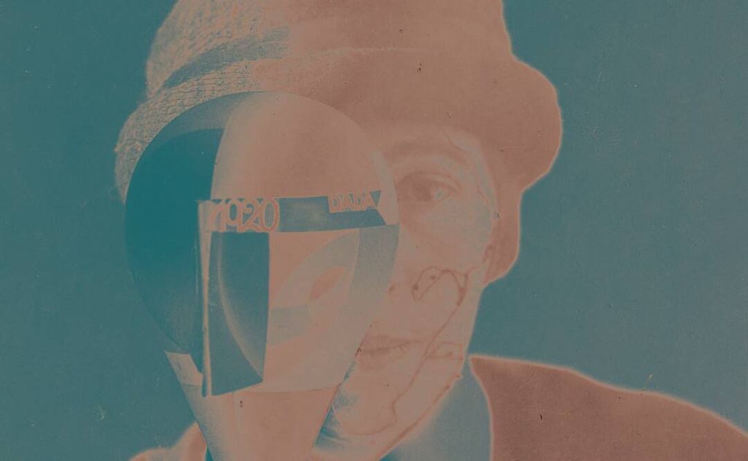 Aspecto del retrato de la pintora suiza Sophie Taeuber, con una bombilla que tapa y distorsiona su rostro, la obra más icónica de la muestra. (FOTO: EFE)