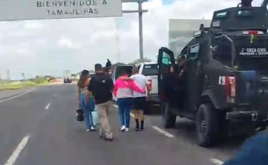 Rescatan secuestrados en Tamaulipas (23/06/2025). Foto: Especial