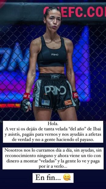 Lara Fernández cargó contra Ibai y su "Velada del Año". FuentE: Instagram @ibai llanos y @larafdz13