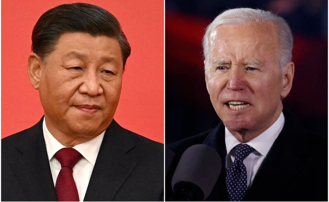 Presidente de China, Xi Jinping y su homólogo estadounidense, Joe Biden. Fotos: Noel Celis/AFP y Wojtek Radwanski/AFP