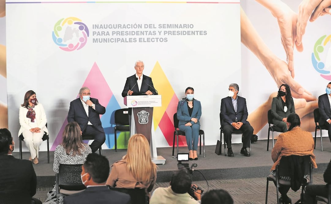 Alfredo del Mazo expuso que la disminución en número de habitantes en el Censo del Inegi debe ser equitativa. Foto: Jorge Alvarado. El Universal