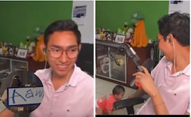 Momento viral en interne; Fernanfloo presume a su hijo Leo en pleno en vivo