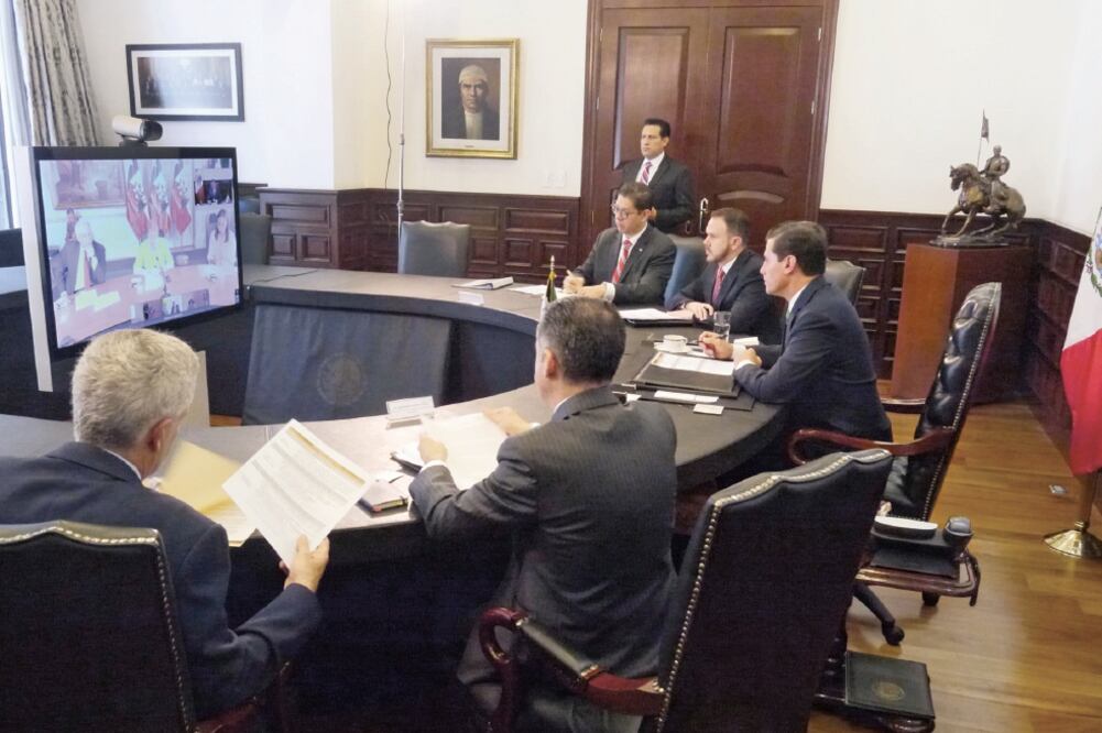Durante una videoconferencia, los mandatarios conversaron sobre los objetivos de la Visión Estratégica para 2030 de la Alianza del Pacífico. (PRESIDENCIA)
