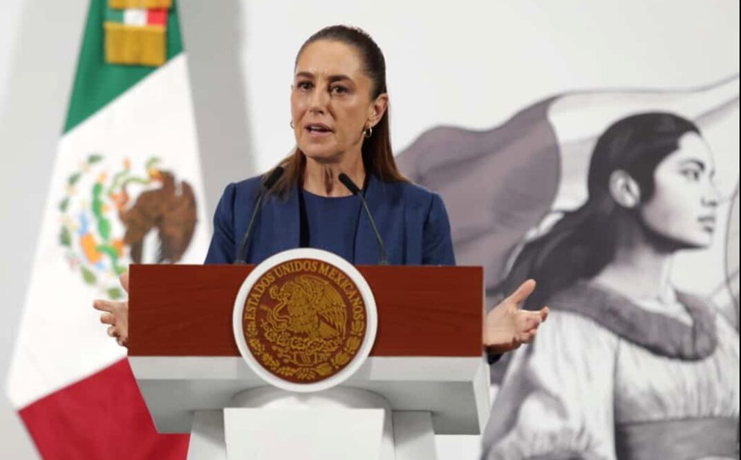 La presidenta Claudia Sheinbaum durante la mañanera del 1 de octubre de 2025. Foto: Carlos Mejía/EL UNIVERSAL