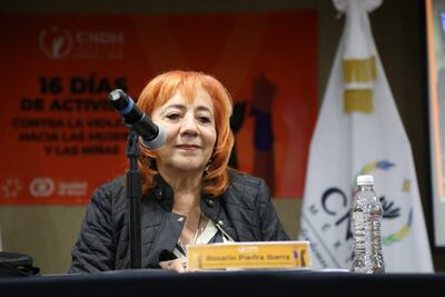 Asegura Piedra Ibarra que la CNDH impulsa una cultura de cero tolerancia de violencia contra mujeres y niñas
