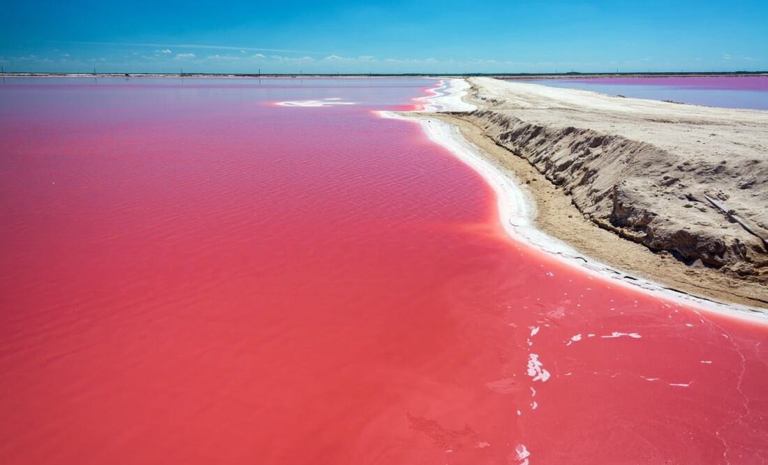 En Las Coloradas de Yucatán, ¿por qué el agua es de color rosa?