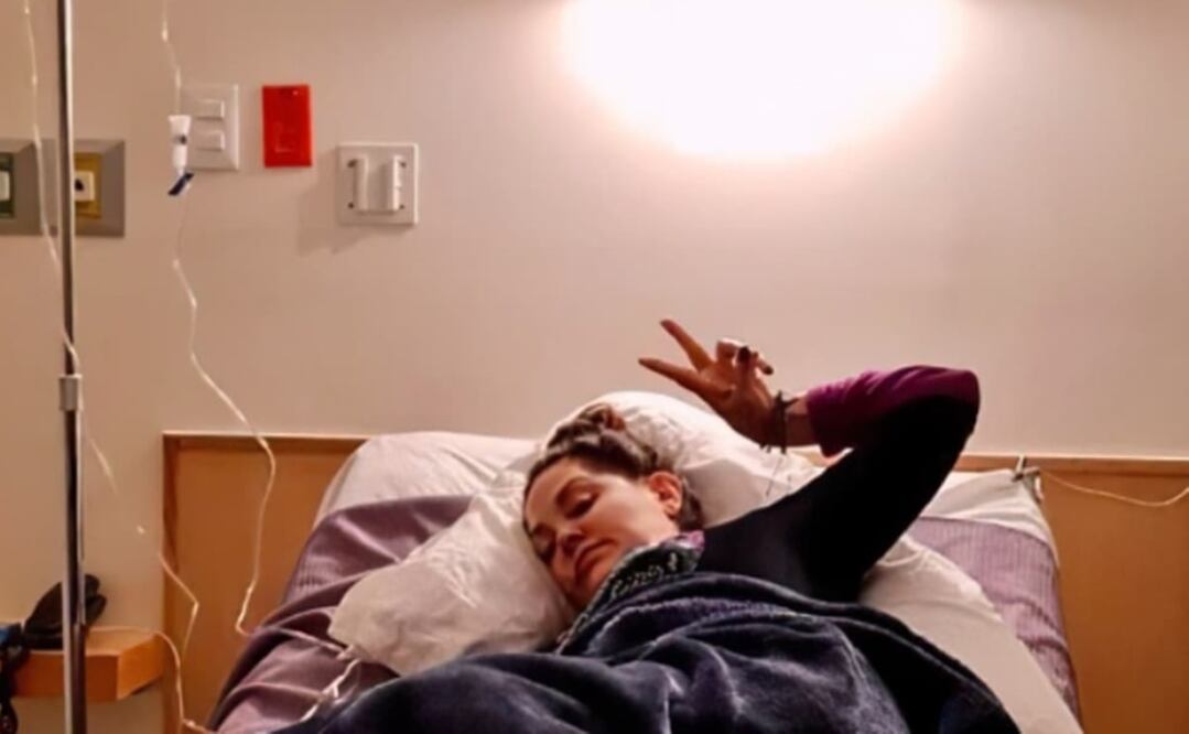 Tatiana en el hospital. Foto: Instagram oficial.tatiana