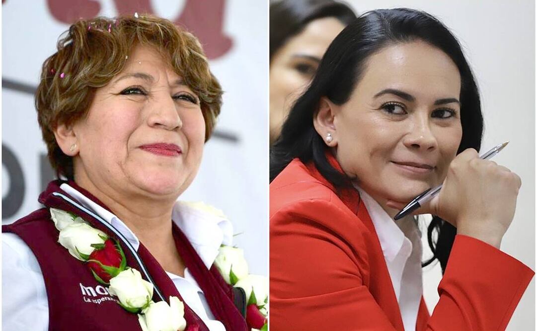 Candidatas a la gubernatura del Edomex. Foto: Twitter @delfinagomeza y Especial