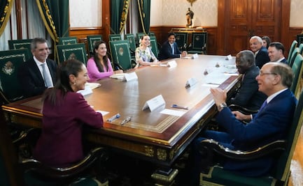 VIDEO: Sheinbaum se reúne con CEOs de Black Rock y GIP en Palacio Nacional; conversan sobre futuras inversiones en México