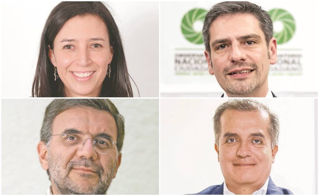 Catalina Pérez Correa, Francisco Rivas, Alberto Aziz Nassif y Luis Carlos Ugalde. Fotos/Archivo El Universal