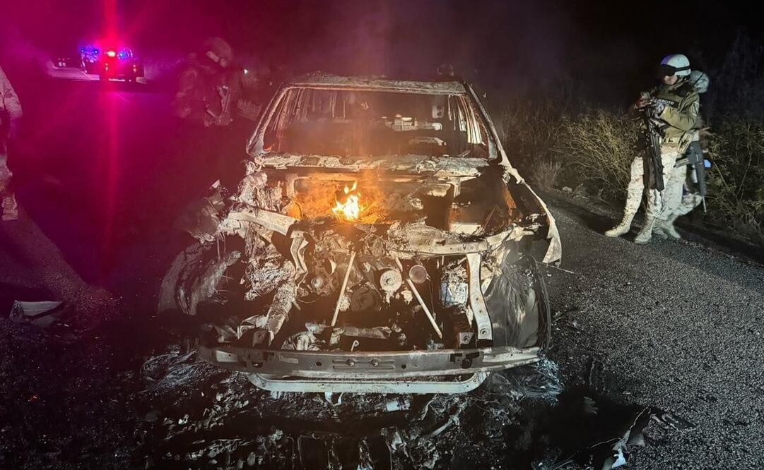 La organización 1800Migrante.com reveló que fueron más de 50 migrantes de diferentes nacionalidades masacrados a bordo de tres vehículos, la noche del jueves 15 de febrero en la región de Sáric, ubicada en el desierto de Sonora. Foto: Especial.