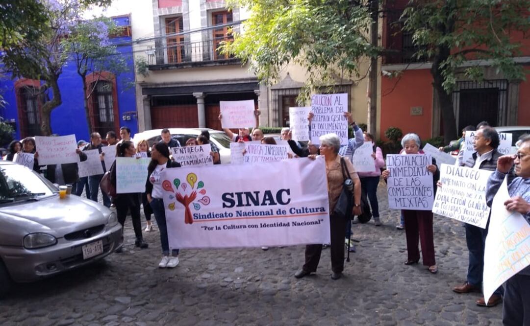 Integrantes del Sindicato Nacional de Cultura. Foto: Especial 