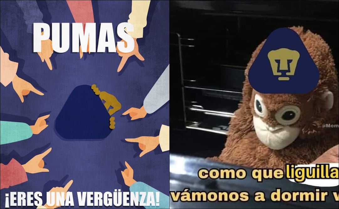 Pumas fue blanco de los memes luego de empatar con Monterrey y acumular cinco partidos sin poder ganar / FOTO: ESPECIAL