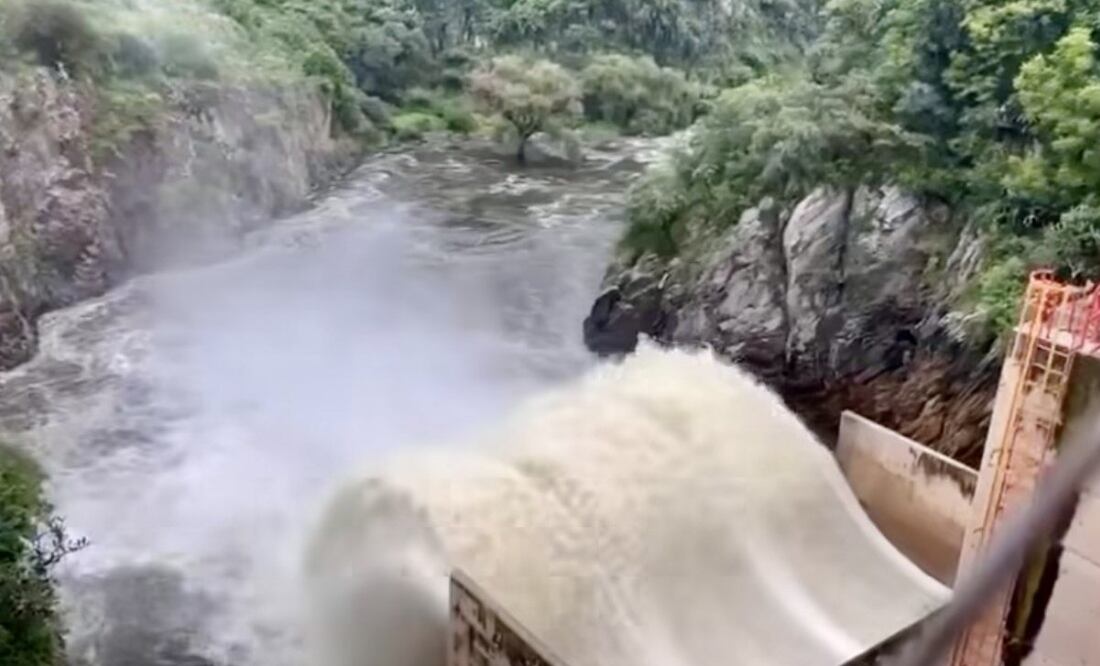 Alertan a habitantes de diez municipios de Guanajuato a no cruzar los ríos Lerma y Laja en Guanajuato (17/07/2025). Foto: Especial