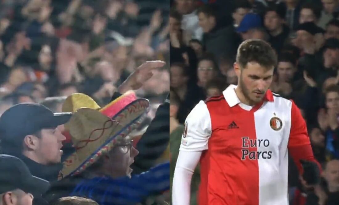 SANTIAGO GIMÉNEZ SALIÓ OVACIONADO POR LA AFICIÓN DEL FEYENOORD - FOTO: ESPECIAL