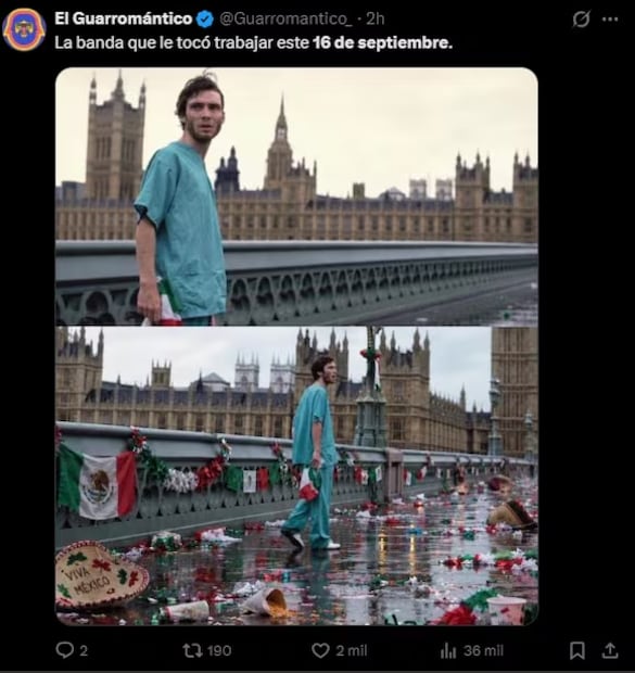 Fiestras patrias, celebradas el 15 y 16 de septiembre.
Imagen: X