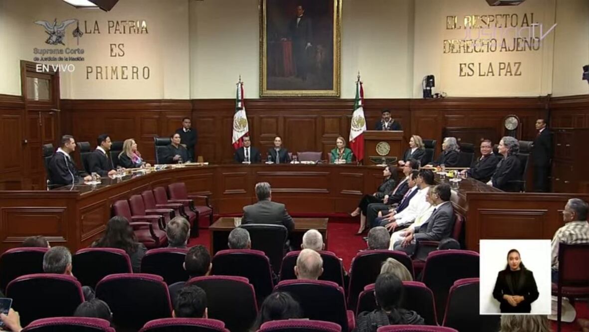 Sesion de la SCJN. Imagen ilustrativa. Foto: Captura de pantalla
