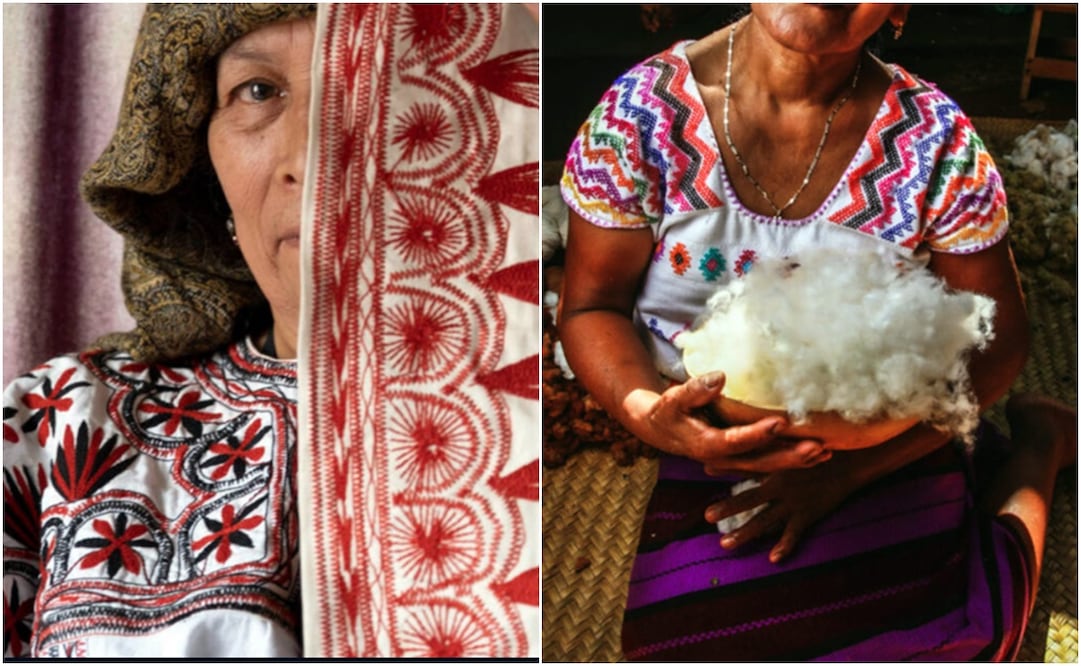 El movimiento de artesanos consiste en defender los derechos colectivos de las comunidades creadoras del arte tradicional mexicano.
Encuentro de Arte Textil Mexicano en Los Pinos. Foto: Especial