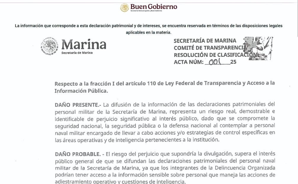 Justifican reserva de las declaraciones patrimoniales. Fotos: Especial