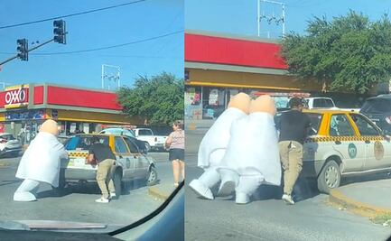 ¿Mejor que Batman? Botargas del Dr. Simi "rescatan" a taxista y se viralizan en TikTok